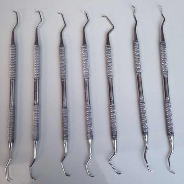 Kit Di N.7 Gracey Curette Con Cassetta MM.8- Dentale Chirurgico - Foto 6