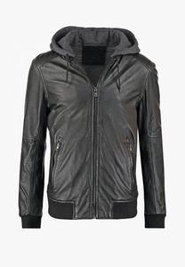 Men Winter Holiday <b>Costume</b> <b>Sheep</b> Leather Jacket with Hood Jacket - Product Image 2