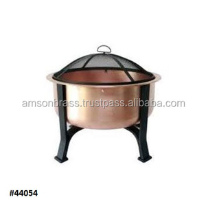 เตาไฟทองแดง เตาไฟโลหะทองแดงแบบตอกลาย เตาบาร์บีคิว เตาไฟกลางแจ้งสำหรับสวน - Product Image 4