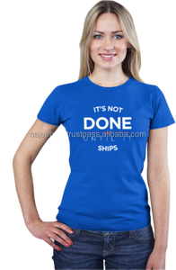 T-shirts pour femmes grandes tailles, unis, avec tie-dye et broderie, impression personnalisée, 100% coton - Product Image 3