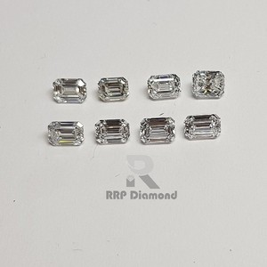 สี GHI เพชรสังเคราะห์หลวม0.40ถึง0.49กะรัต SI ความบริสุทธิ์ Lab ปลูกแฟนซีมรกตขัดเพชรสำหรับเครื่องประดับ - Product Image 1
