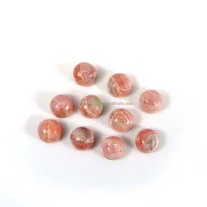 Genuine rhodochrosite gemstone 5mm round cabochon 0.90 cts company wholesale gemstone