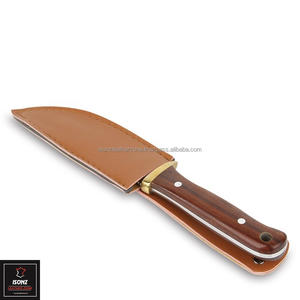 Cuchillo de chef de caza de cuero genuino Funda de cuchillo de cuero - Product Image 4