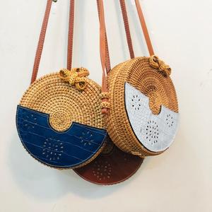 กระเป๋าหวายพร้อมหนังจากเวียดนาม - Product Image 3