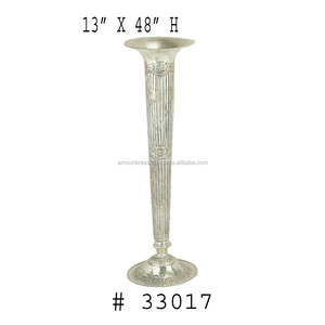 Jarrón de Plata VICTORIA, Decoración de Hogar de Metal de Alta Calidad, Jarrón de Flores de Plata de Metal, Hecho de Metal Sólido, Diseño Clásico - Product Image 1