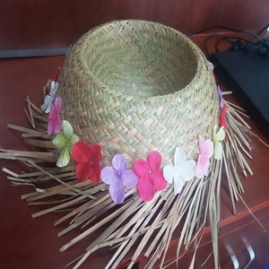 Factory Wholesale Raffia Straw Sombrero <b>Hat</b> Adults <b>Lady's</b> Fashion <b>Summer</b> <b>Hat</b> Woven Natural Grass Plain Outdoor Travel Use - Product Image 2
