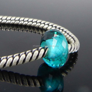 Ishu Gems Apatite Hydro Gemme brute 14x8x5mm Rondelle facettée Perles à grand trou en vrac Origine MG IG5324 - Product Image 2
