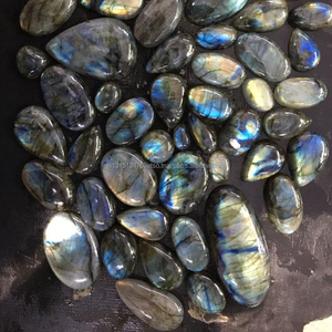 Nóng bán thanh lịch lỏng tự nhiên đá quý màu xanh vàng Flash Labradorite đa Cabochon trọng lượng bình thường IGI giấy chứng nhận RIDA sáng tạo - Product Image 2