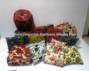 Housse d'oreiller et coussin de chaise en velours, imprimé floral, magnifique mélange de couleur, - Product Image 1