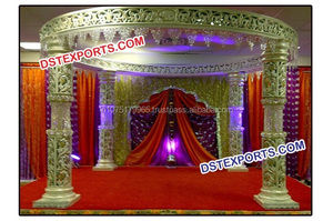 Parures de bracelets indiens de luxe, Set pour décoration de mariage, en Fiber de cristal, vente en gros - Product Image 3