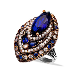 Silver Jewellery Ottoman Design Wholesale Handcrafted Authentic Silver <b>Ring</b> 925 Sterling Silver Jewelry - Product Image 1