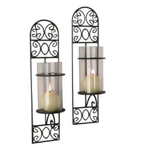 Metal Wall <b>Candle</b> Holder <b>Sconce</b> for Home Wall Decor - Product Image 2