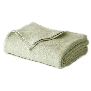 Хлопковое вязаное одеяло, персонализированное толстое теплое Тканое одеяло, диванные пледы