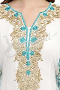 Vestido maxi abaya estilo Dubai caftán marroquí farsha Jalabiya - Product Image 5