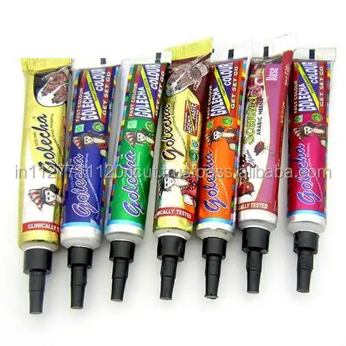 Supers chnelle Instant Multi Color Henna Tube, Packung mit 10 Stück