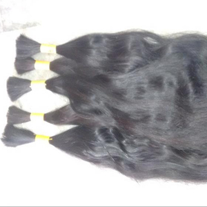 Pelo grueso de fondo grueso. Cabello humano a granel suave y liso del sur de la India. Pelo crudo a granel Remy de la mejor calidad de la India - Product Image 1