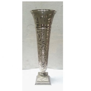 LONG VASE / DECORATION VASE / MODERN VASE ALUMINIUM FLOWER VASE <b>TABLE</b> <b>TOP</b> DECORATION WEDDING DECORATION <b>for</b> <b>SALE</b> - Product Image 2