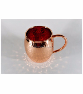 Taza martillada de cobre puro sólido de diseño único, tazas de cobre de Mula brillante, tazas de cócteles, vasos de cerveza con calidad súper fina - Product Image 3
