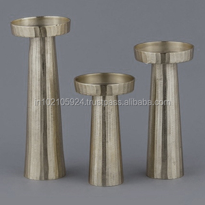 Portavelas de Metal con acabado de oro antiguo, diseño de bola de forma redonda, calidad Premium para decoración del hogar, Juego de 3 - Product Image 2