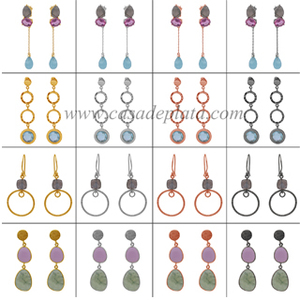 Pierre de lune arc-en-ciel blanche naturelle 925 bague en argent plaqué or bijoux à la mode à la mode pour mariage ou cadeau de fête - Product Image 4