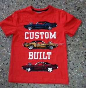 OEM Eco-Friendly Anti-Pilling <b>Funny</b> Solid 100% Cotton Boys Tshirt Cheap Wholesale Alibaba Vintage Style Breathable Plus Size - Product Image 1