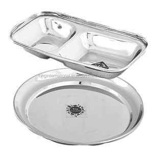 ที่มีคุณภาพสูงสแตนเลสโรงเรียนถาดอาหารกลางวันและถาดอาหารที่มี4/5/6ช่อง - Product Image 6