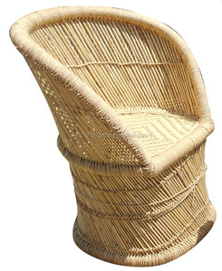 Chaise de jardin en bambou écologique, fauteuil de salon extérieur, mobilier de patio en osier - Product Image 1
