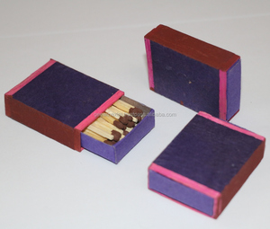 Palos de seguridad de chapa de alta calidad, cajas de cerillas de papel impresas con logotipo colorido para uso doméstico, Material de madera, contenido de cera - Product Image 3