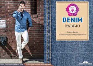 Tissu denim 100% coton à faible élasticité pour jeans pour hommes par les fournisseurs indiens 2024 emballage digne de la mer livraison rapide - Product Image 3