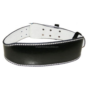High Quality Custom logo Fitness Weightlifting Padded Cowhide Leather Power <b>6</b> Inch Belt - Product Image 1