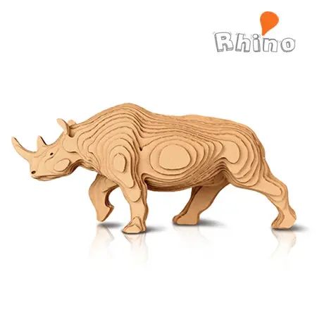 Fabriqué en Corée Rhinocéros Papier Jouet