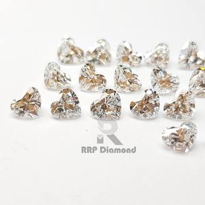 0.30เพชรสังเคราะห์ปลูกในห้องปฏิบัติการเป็นสี0.39กะรัต GHI เทียบกับความบริสุทธิ์ขัดเงาสีขาว CVD HPHT รูปหัวใจผสมเพชร - Product Image 1