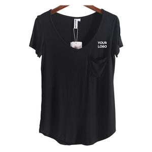 Women's Casual Cotton Plain <b>T</b> <b>Shirts</b> Short Sleeve <b>High</b> Quality Made in Pakistan Plus Size Wholesale New Style - Product Image 2