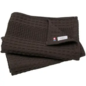 [Wholesale Products] HIORIE Imabari brand towel Cotton 100% Waffle Towel Bath Towel 60cm*125cm 227g 350GSM Honeycomb Brown