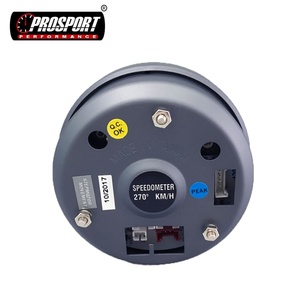 Para Universal 80mm GPS SpeedoMeter SM Series 3 Color Blanco/Azul/Ámbar Pantalla Advertencia Pico Recall 0-300KMH Placa frontal negra - Product Image 3