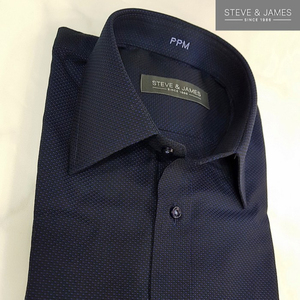 Camisas Formales de Manga Larga con Nuevo Diseño, 100% Algodón Twill Antiarrugas, Hechas a Medida para Hombre de Steve & James - Product Image 1