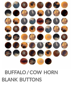 Boutons en corne de buffle véritable de haute qualité, 4 trous, ronds, 10 mm-25 mm, personnalisés, écologiques, mélange de couleurs, en vrac pour l'utilisation dans les vêtements - Product Image 3