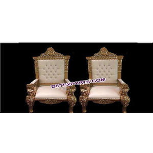 Look Royal Mariage maharaja Roi et Reine chaises Chaises de Trône de Mariage Mariage Maharaja Chaises Pour L'étape - Product Image 1