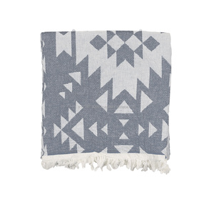 PEST-KLM-BLK - Kilim Peshtemal <b>Turkish</b> <b>Towel</b> Black Color Jacquard Woven Collection 100% Cotton <b>Turkish</b> Made - Product Image 1