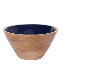 Bol de madera con Mango marrón oscuro, 23 cm x 23 cm x 12 cm - Product Image 1