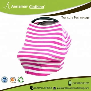 Soft Organic Cotton Baby Car Seat Canopy Cover - Product Image 2