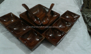 ที่ดีที่สุด Vintage ไม้ชาม/สลัดชามไม้ - Product Image 2