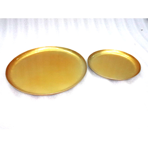 Nouveau design de 2 plateaux de service en fer et d'assiettes de présentation - Product Image 1