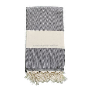 Serviettes turques classiques à chevrons, serviettes de bain de plage multicolores pour la maison, Collection classique - Product Image 6