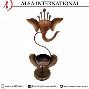 Le nouveau porte-bougie en métal de décoration intérieure d'Alsa International Centre de table en verre élégant pour Noël Prix de gros - Product Image 6