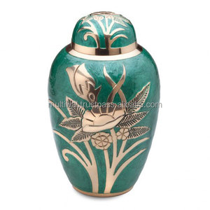 Urne de crémation en laiton nacré d'excellente qualité pour les cendres Urne de crémation en laiton fini brillant de qualité supérieure pour les cendres - Product Image 3