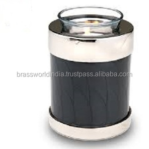 Candle Light / Tealight Brass Funeral <b>Urn</b> - Product Image 5