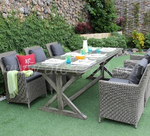Conjunto de comedor de lujo, muebles de mimbre, RADS-022 estilo 3 - Product Image 1