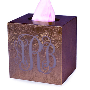 Porte-papier de soie bleu de qualité supérieure fait à la main hôtels de luxe de table en métal carré utilisés sur Offre Spéciale - Product Image 2