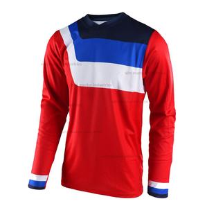 แข่งเยาวชน Motocross Jersey Neon สีชมพูสีดำสีเทา